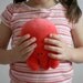 Plush Red Octopus Doll Kids Toy Cute Moomy