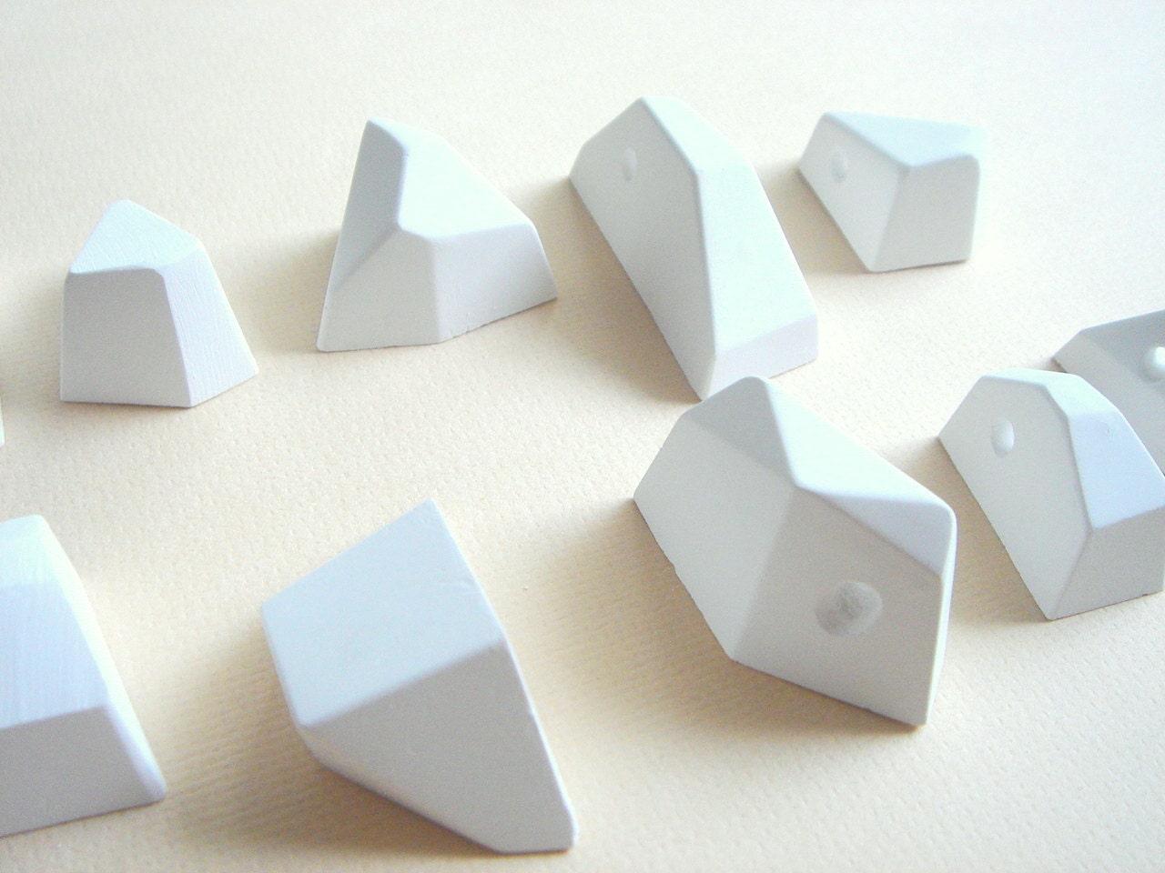 Geometric Pendants Ready To Be Painted, Do it Yourself Geometric Necklace,Geometric Jewelry