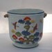Este Cache Ceramic Pot- Paul Hanson - Hand Painted Cranes Trees- Italy Pottery-Oriental signed Piece