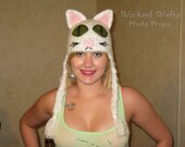 Cat Hat Green Eyes ADULT