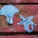 Beach Theme Hooks - Seaside Decor Your Beach Bungalow - Starfish and Shell
