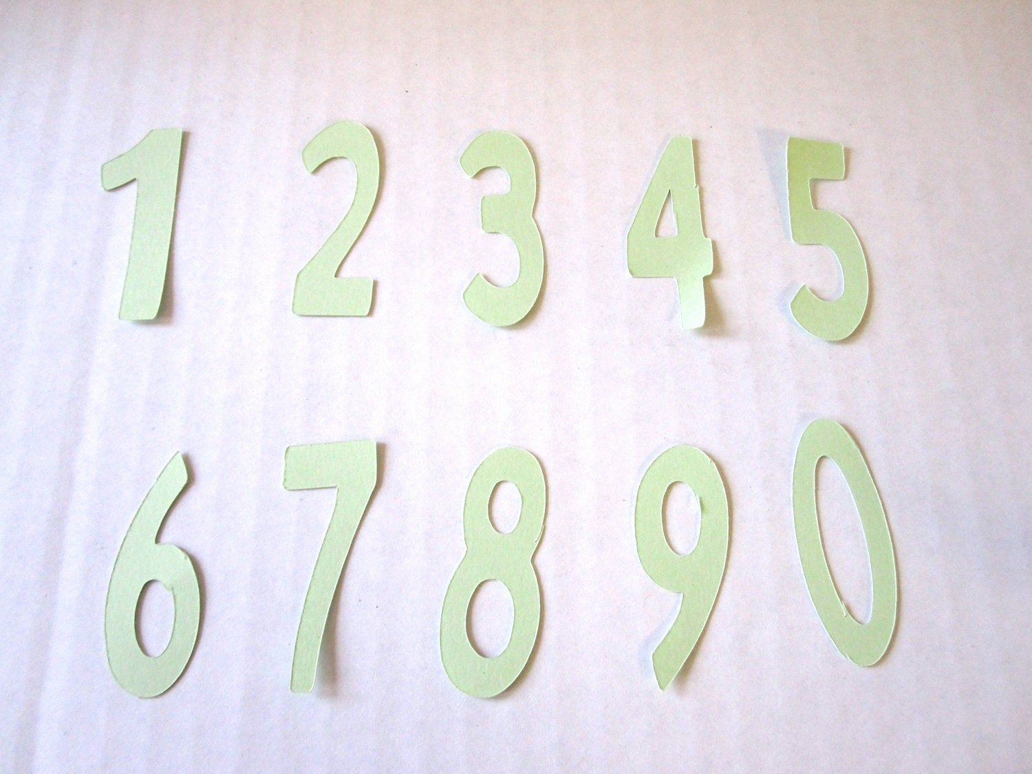 Numbers 4 Sets of Numbers 0-9 Die Cuts Scrapbooks Invitations Cards Paper Goods Banners