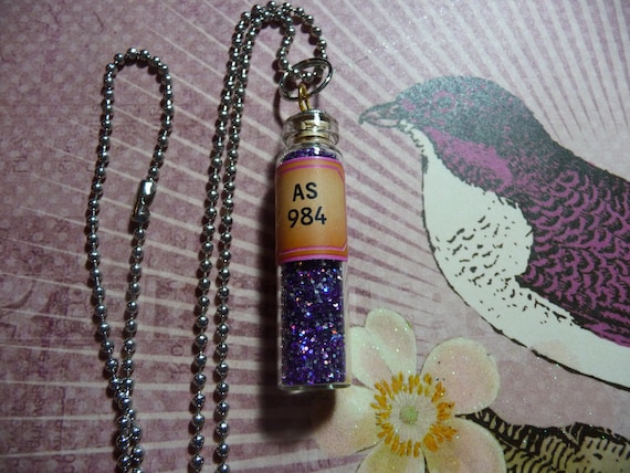 Scientific Purple Dust Necklace by vintagerust