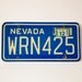 Original Nevada License Plate, 1980-1991