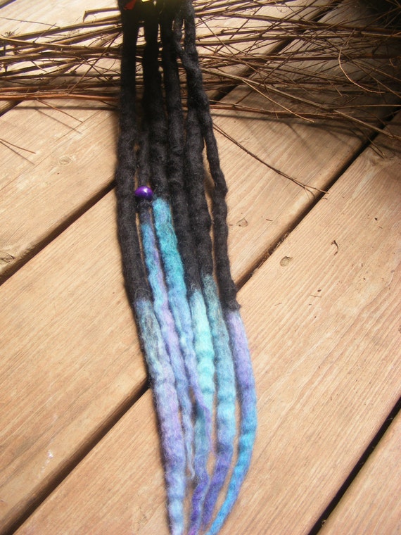 6 Se Black With Tie Dyed Ombre Tips Transitional By Gypsymarsala