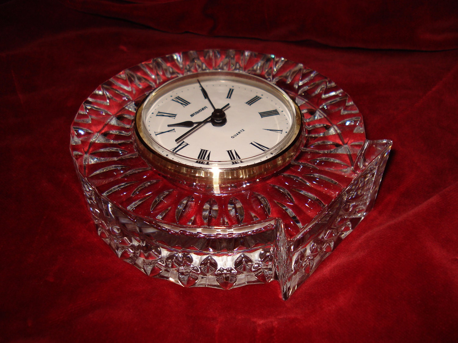 Items similar to Staiger Crystal Quartz Clock on Etsy