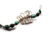Macrame Bracelet, Cord Bracelet, Fall Fashion, Green, Beige, Blue, Gift Ideas, Wood, OOAK
