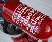 Kitchen Mixer Vinyl Decal - Subway Decal for Kitchen Aid - Cooking Baking Cake Dessert (for Cuisinart, KitchenAid, Kitchen Aid, other)