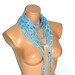Blue, sailor rope, lariat scarf, Fashion infinity woman scarves,  summer scarf... Special design for you...