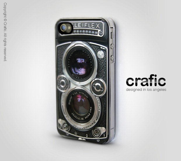 Vintage Camera Silver Lens iphone Case - Fits iPhone 4 & 4S