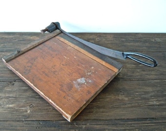 1800's antique paper cutter