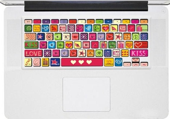 love and kiss - - Mac Decal Macbook Decal Macbook Sticker Vinyl decal Mac sticker