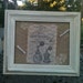 Burlap memo Board with french graphics