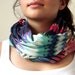 Infinity Scarf Zigzag Pattern Geometric Tribal Print Chevron Loop Scarf Circle Scarf
