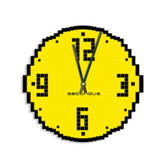 Wall clock, unique wall clock, modern wall clock, Clock, "Tetris"