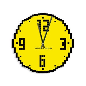 Wall clock, unique wall clock, modern wall clock, Clock, "Tetris"