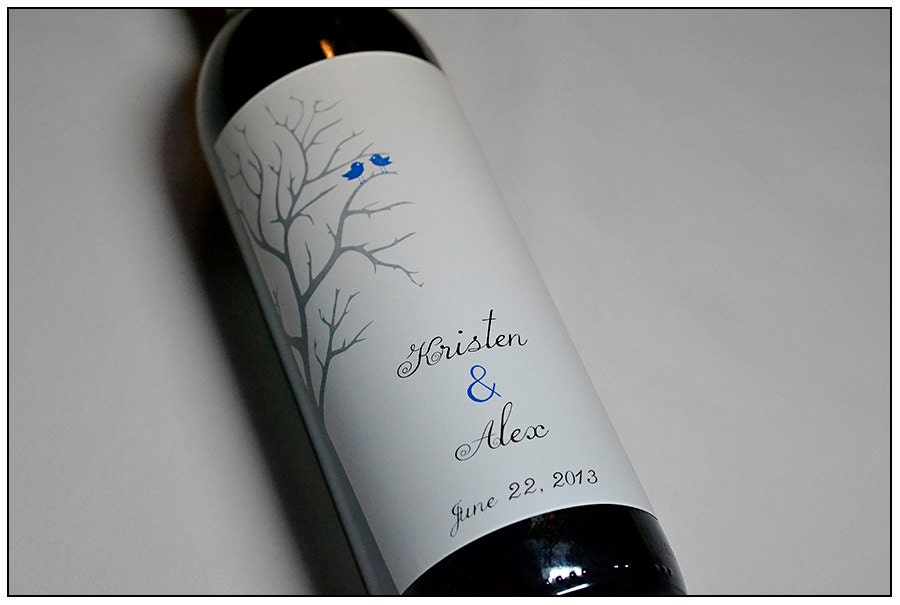 wedding wine label custom lovebird wine by wedding wine label custom lovebird wine by