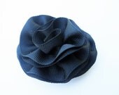 Girls Hair Bow Flower, Black Flower Clip, Girls Hair Accessory, Barrette, Hair Clip