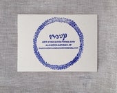 Tiger Laurel RSVP Rubber Stamp