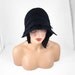 Felted Hat Cloche Hat Flapper Hat Black Hat wool hat art deco noir wearable art art deco wool felt nunofelt nuno felt silk eco fiber art