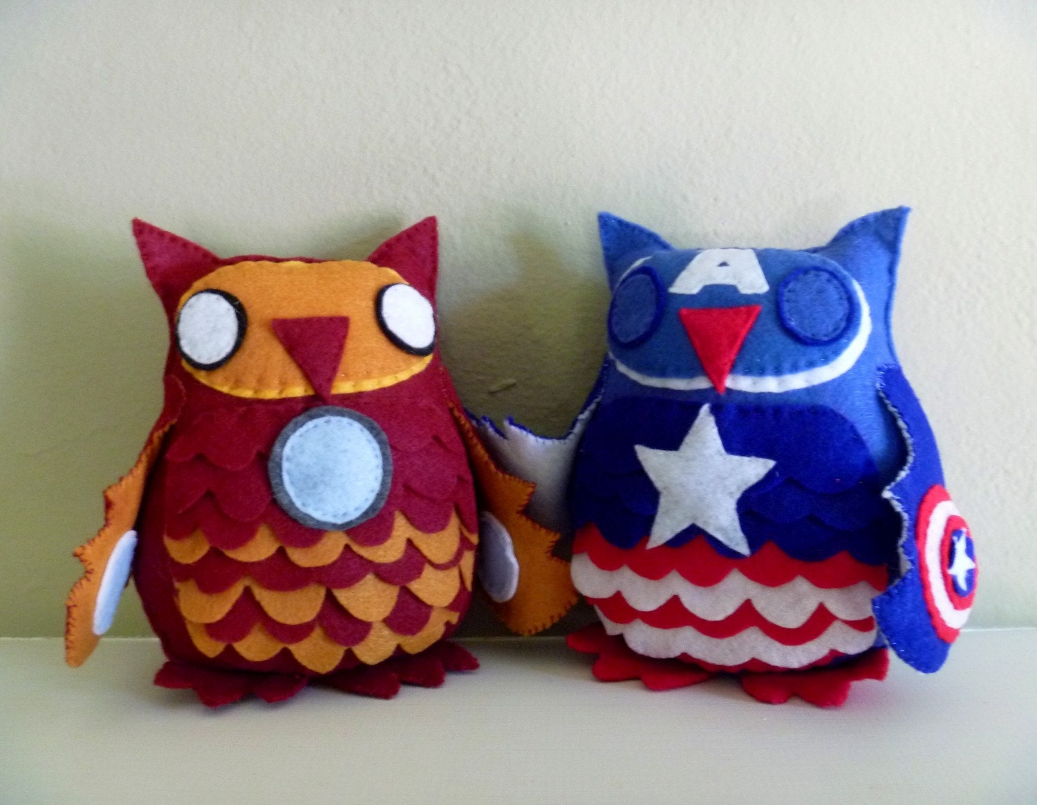 Avengers Owl Plush Set--Pick Any Two