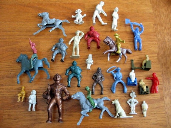 old plastic toys