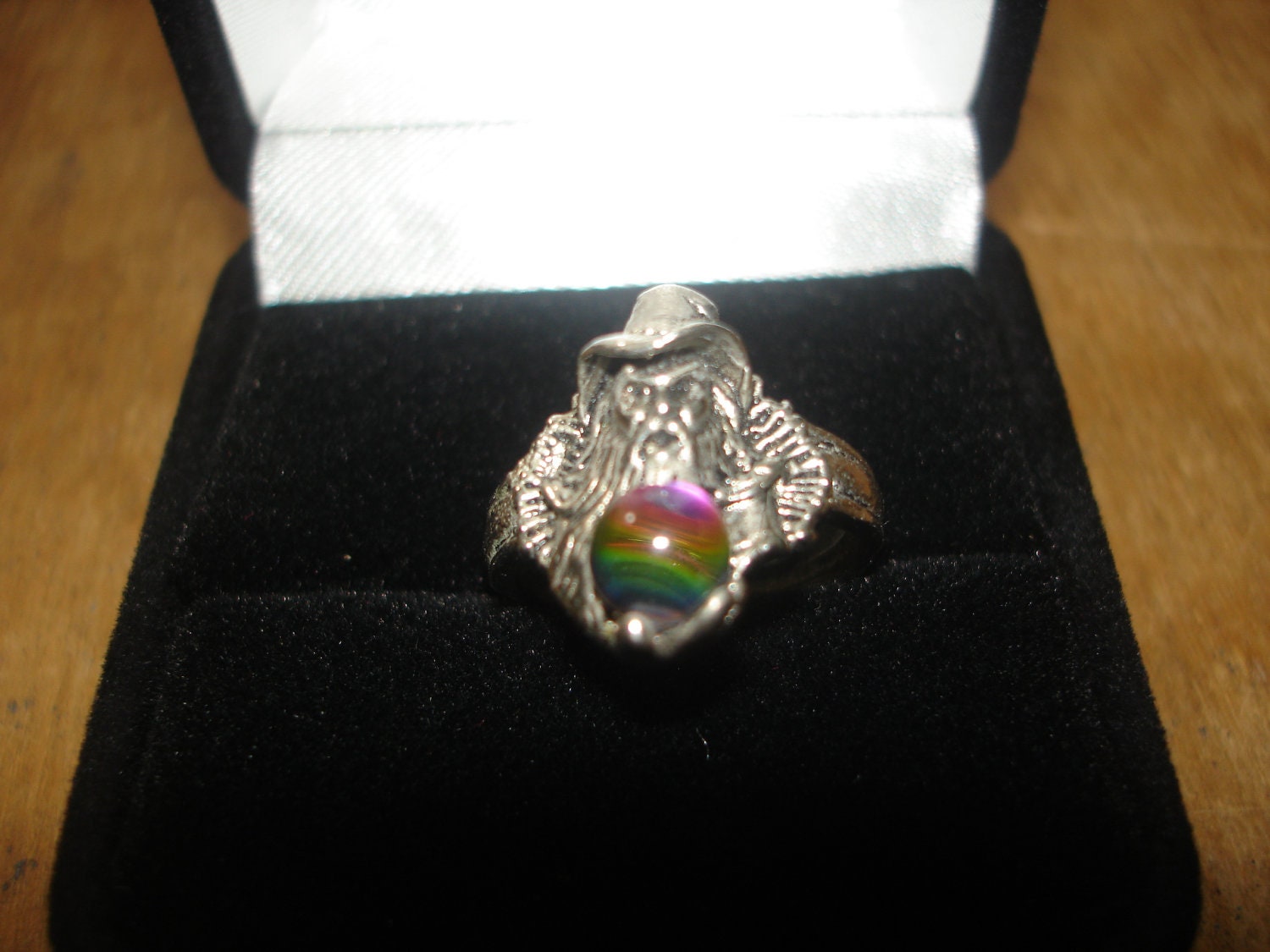 Wizard with Crystal Ball Ring
