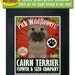Dogs and Flowers Art Print - Cairn Terrier Art Print 11 x 14