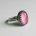 Mood Ring Sterling Silver 925 (Antique) - 14x10 mm - High Quality - adjustable - new