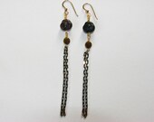 Glass Floret Tassel Earrings