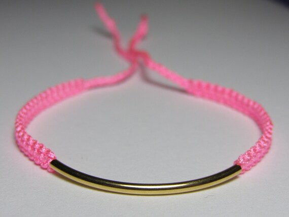 Gold bar bracelet