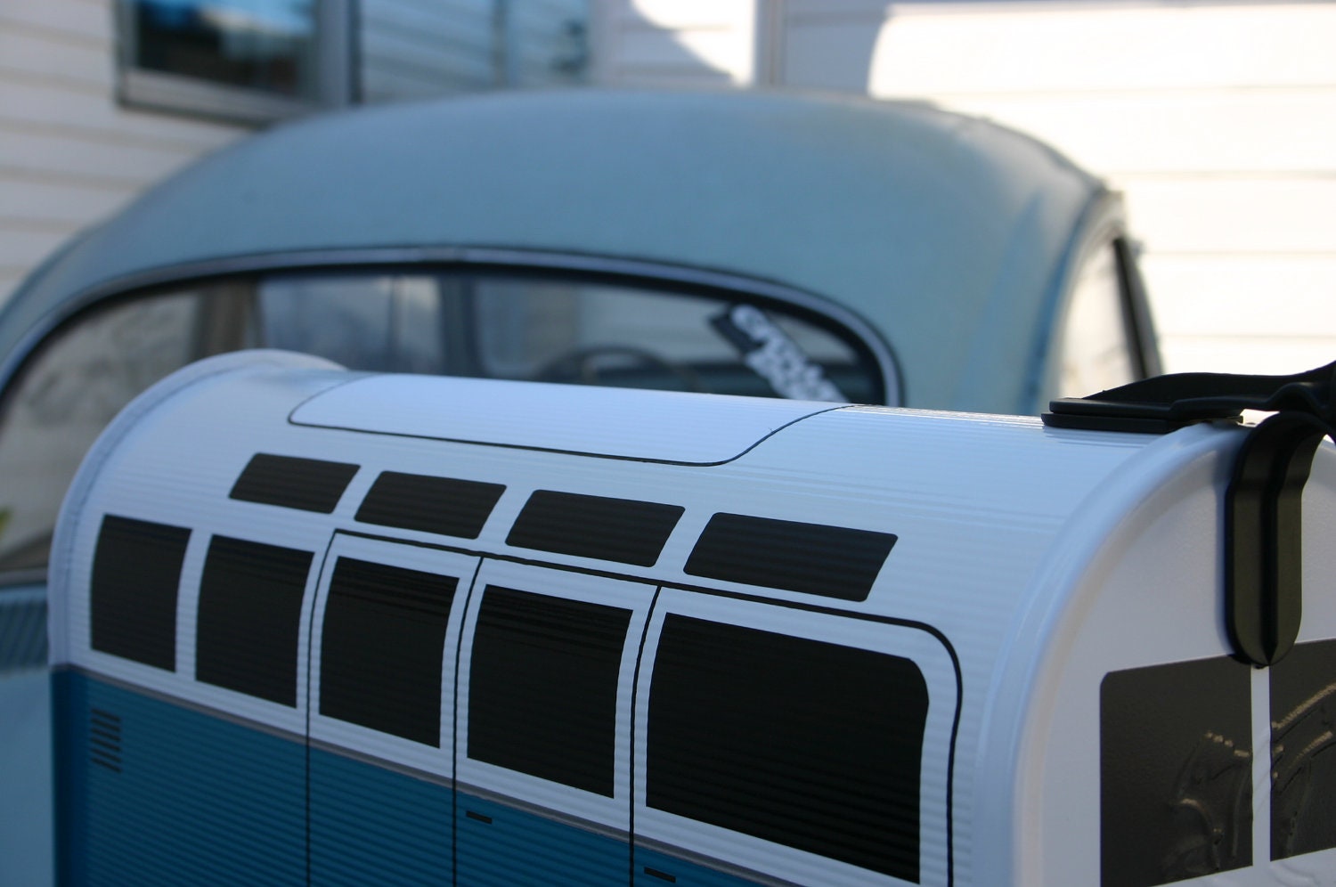 21 Window ADD ON for Volkswagen Bus Mailbox by TheBusBox Custom made - Choose your color - SplitBusBox