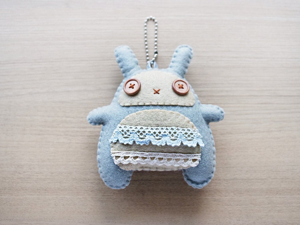 Felt Plushies - Bunny plush Keychain - felt keychain - Kawaii keychain - READY TO SHIP