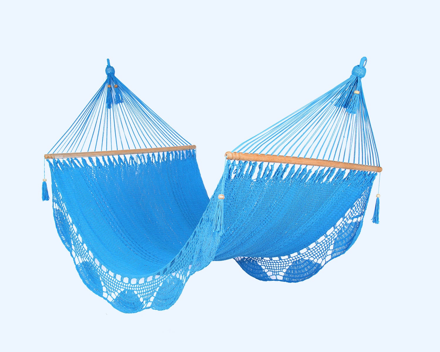 Light Blue Hammock, Handwoven Nicaraguan Hammock