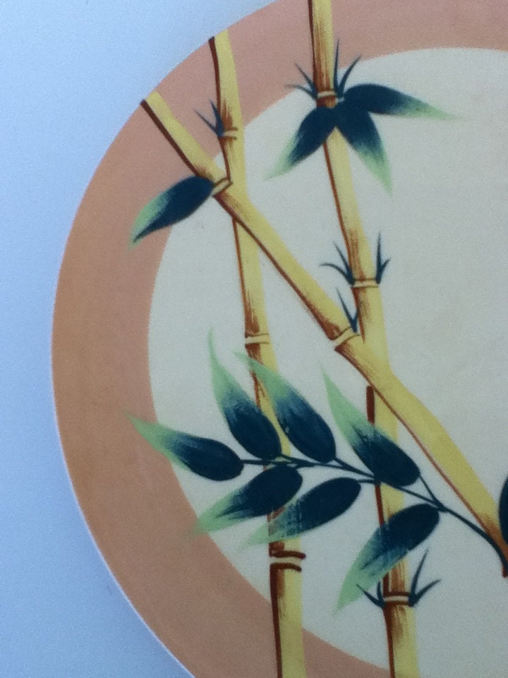 Vintage Weil Ware Malay Bambu Large Plate