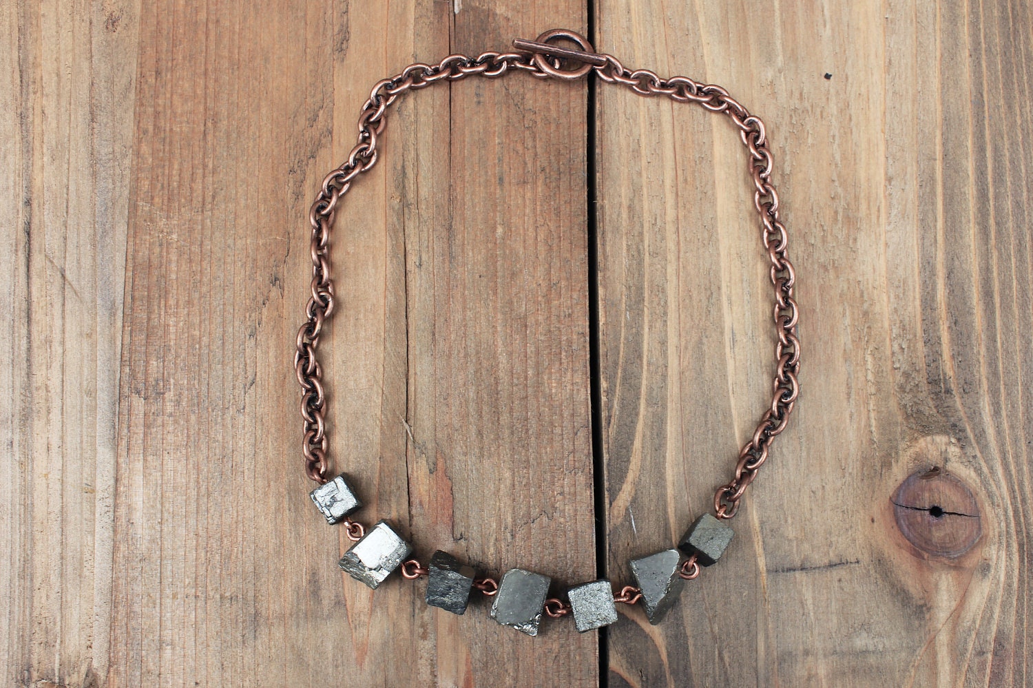 Chunky Pyrite Necklace