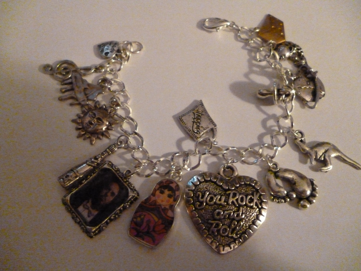 Tim Minchin charm bracelet