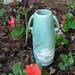 Vintage Weller Collectible Vase With Two Handles and Dogwood Pattern