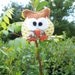 2 1/2 " x 3" stuffed owls made from felt, card stock and stitched by hand.