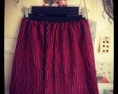 Stripy skirt, vintage fabric, ethical fashion.