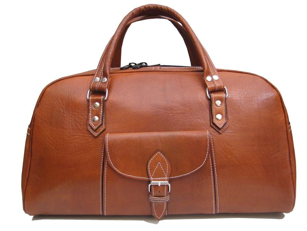 Handmade Leather Travel bag vintage handbag sport bag, weekender holdall luggage