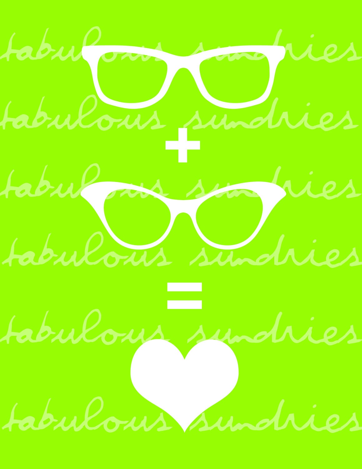 SALE Glasses Equal Love Digital Download