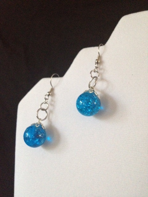 Blue Dangle Earrings
