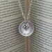 Mother's Necklace.... Hand-stamped aluminum pendant necklace with pewter fleur de lis charm