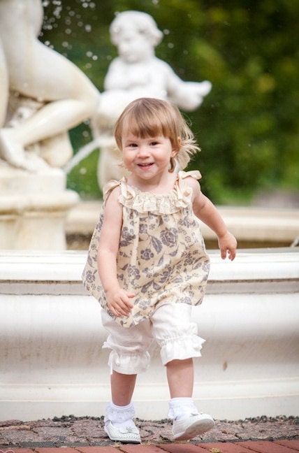 FREE SHIPPING use coupon code FREESHIP /Summer girls blouse B3 spring yellow grey beige cotton top decorated with lace