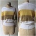 1980s Vintage Sweater / Its Pure Gould large stripes