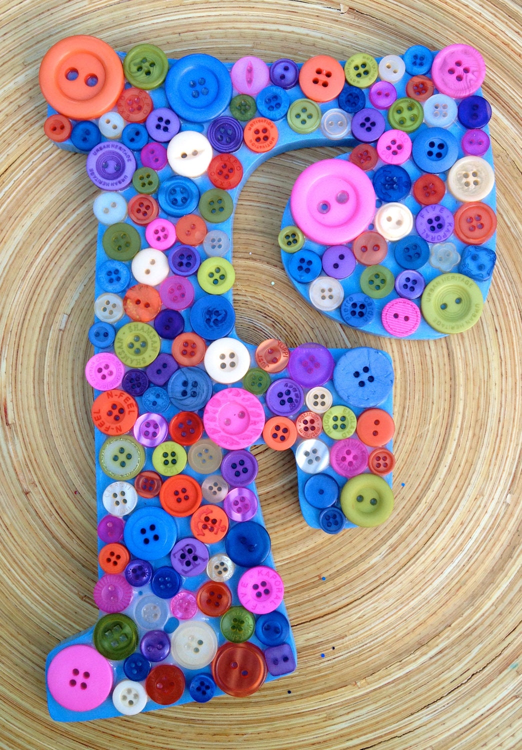 Custom Wall Hung Letter F of your choice in a Theme for your Child's Bedroom or Baby's Nursery