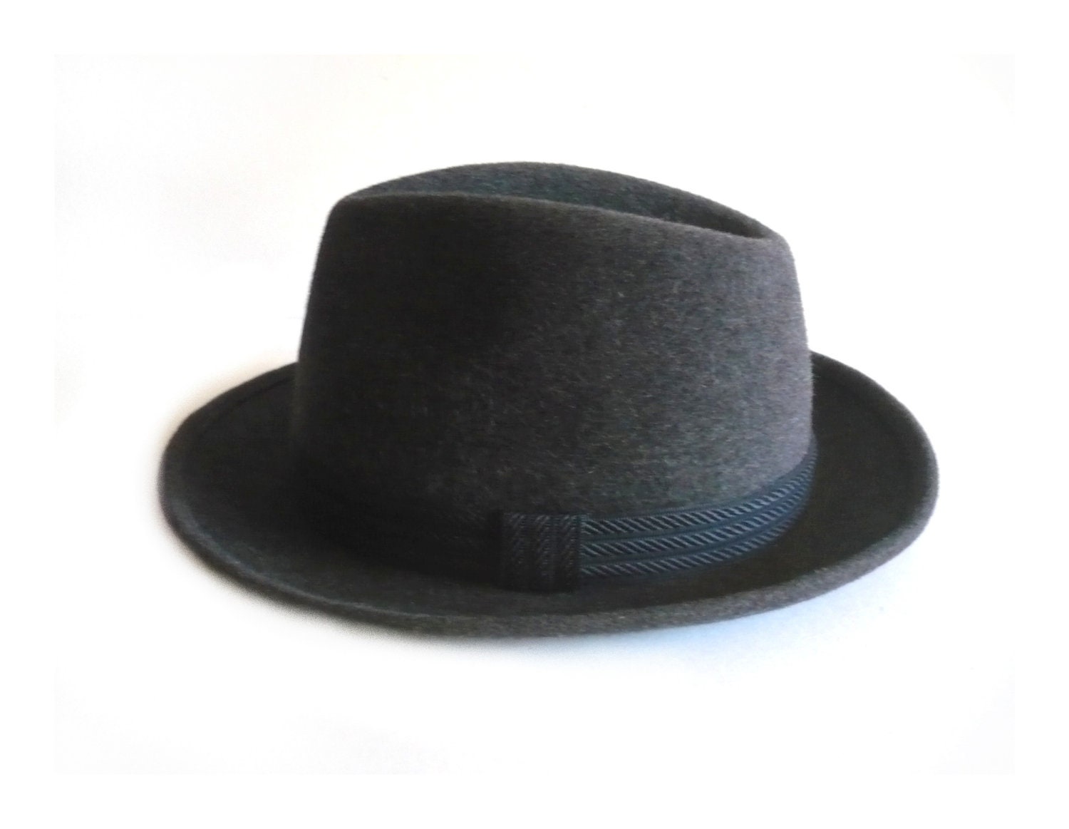 MOSSANT PARIS - Vintage French Grey Hat - Size 56 - Made in France