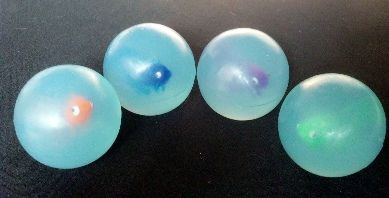 Fish in a Bubble Embedded Toy Glycerin Soap bar by Lavish Handcrafted