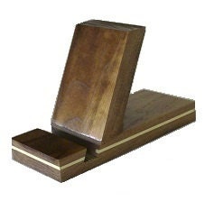 Wood IPhone Droid Wireless Phone Stand Walnut & Aspen